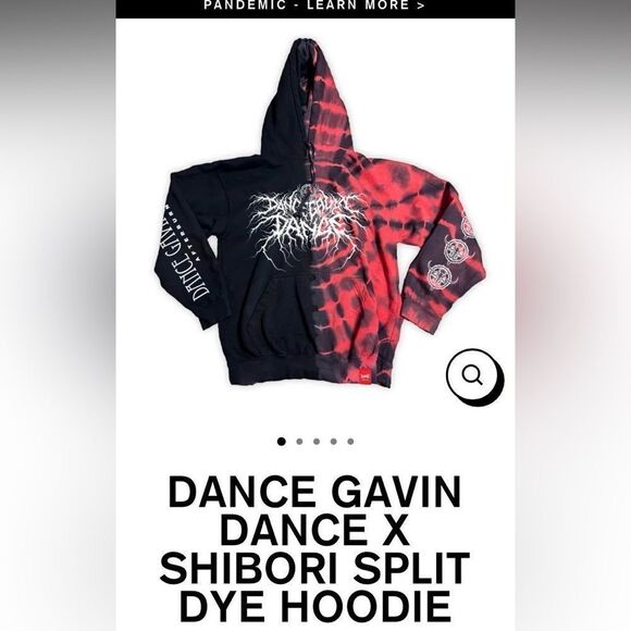 New! Shibori threads Dance Gavin dance hoodie - Picture 1 of 4